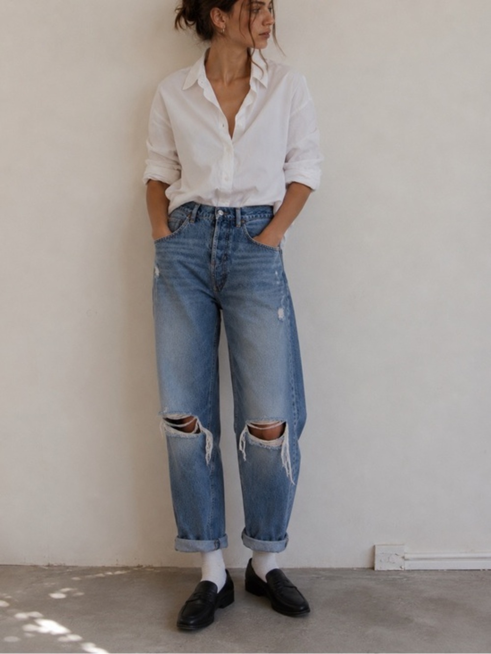 Boyish the Toby distressed relaxed fit jeans 24
